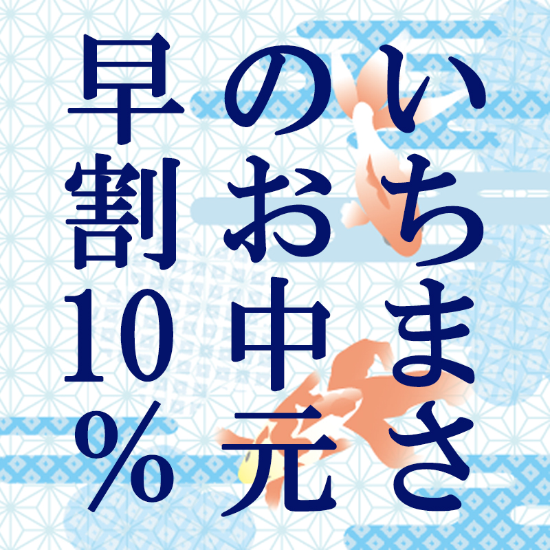 早割10%オフ！！2021年6月10日～7月11日まで！いちまさのお中元